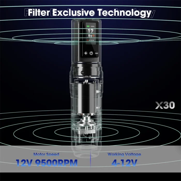 Filter X30 Wireless Tattoo Machine