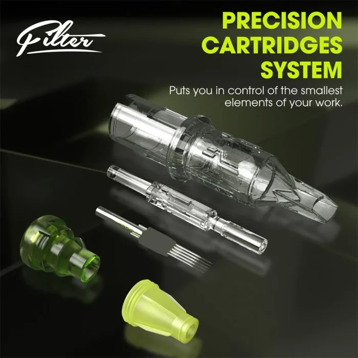 Round Liner / Filter Venom Cartridge Needles-pack