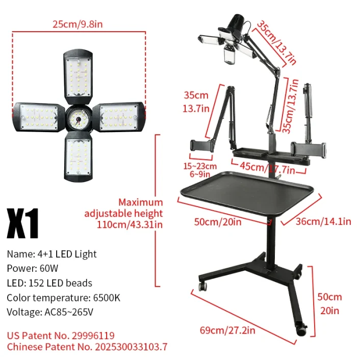 Multi Functional Tattoo Workstation