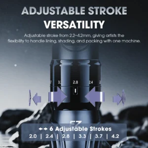 P6 Adjustable Stroke Wireless Tattoo Machine