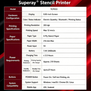 OZER SUPERRAY Airprint A4 Pro Tattoo Stencil Printer