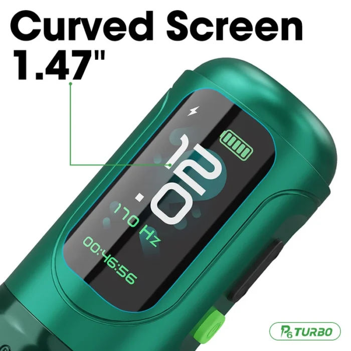 P6 Turbo Adjustable Stroke Wireless Tattoo Machine